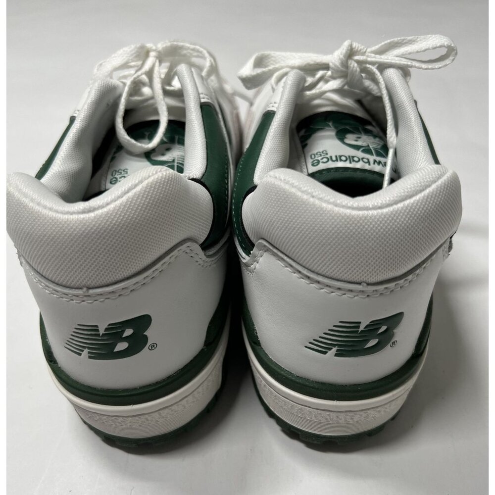 New Balance 550 Sneakers in White Green - Picture 5 of 10